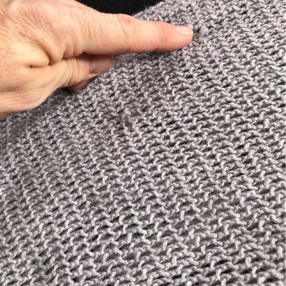 Knit Tube Infinity Scarf with Fringes - Picture 10 of 15